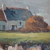 Landscape of Normandy signed P.H. Renier