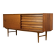 Teak sideboard with sliding door and drawers, 1960s.