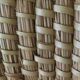 Ensemble de 3 cache-pots vintage en roseau et laiton, Italie 1970