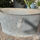 Beautiful and large old basin, 70-litre zinc vat.