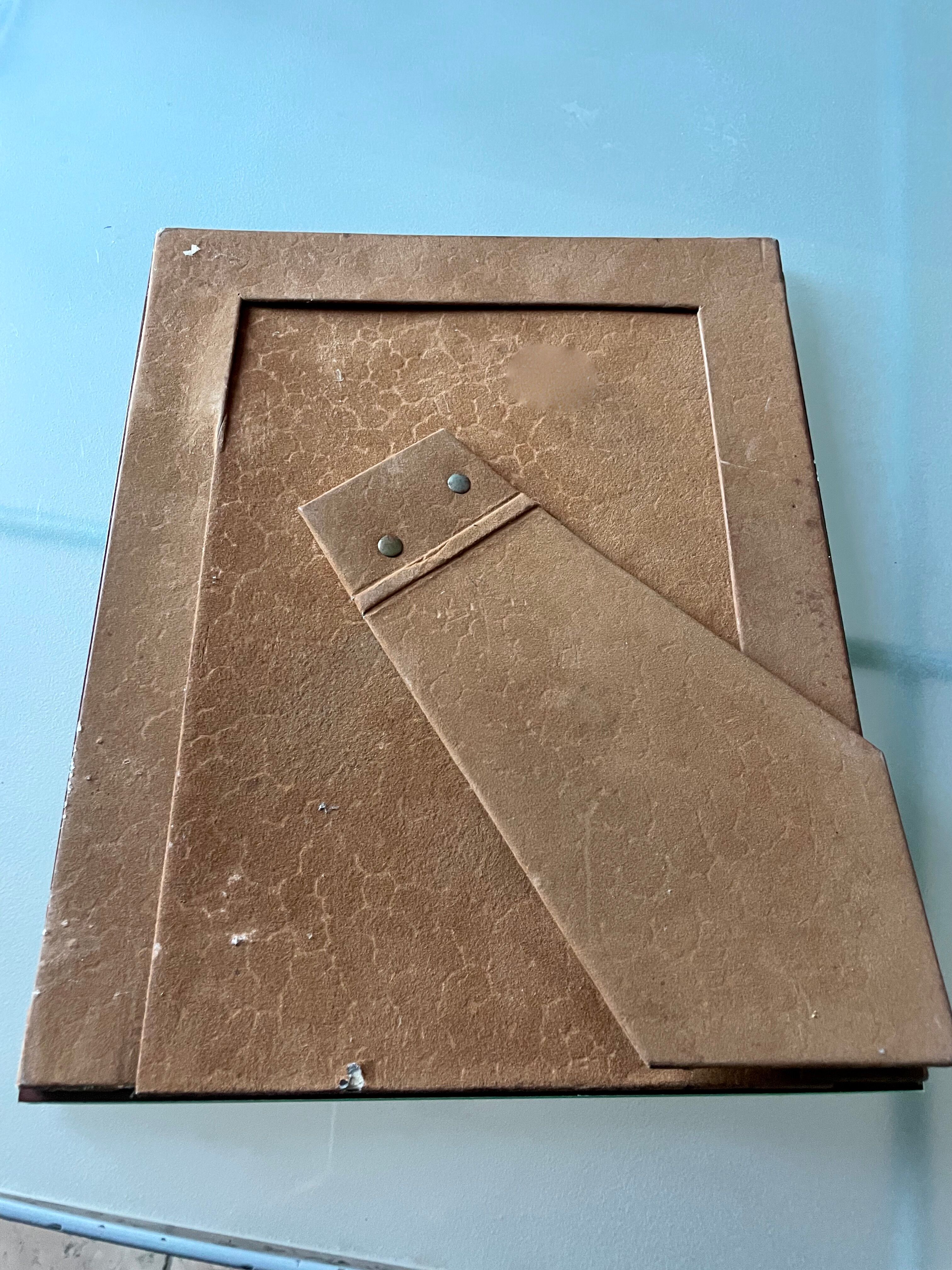 Antique mirror frame for photo