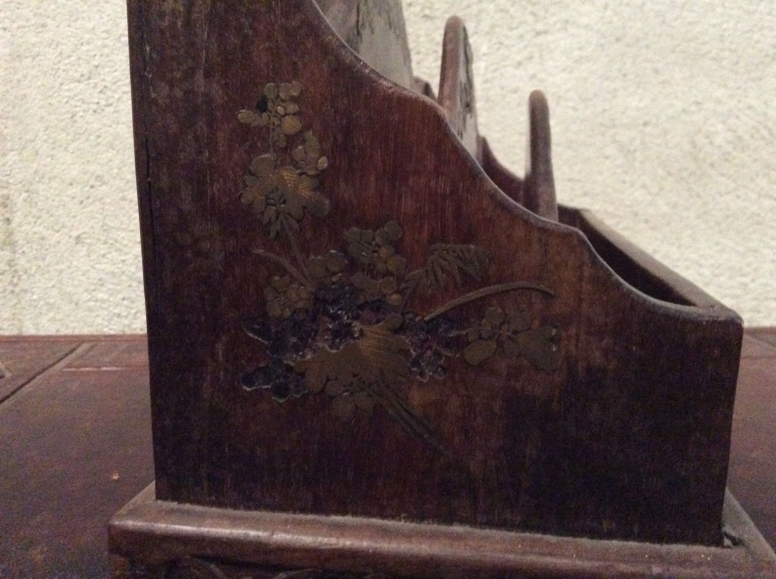 Vintage wooden mail door
