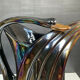 Iridescent ceramic pitcher from Bassano, Italy, from the 1970s.