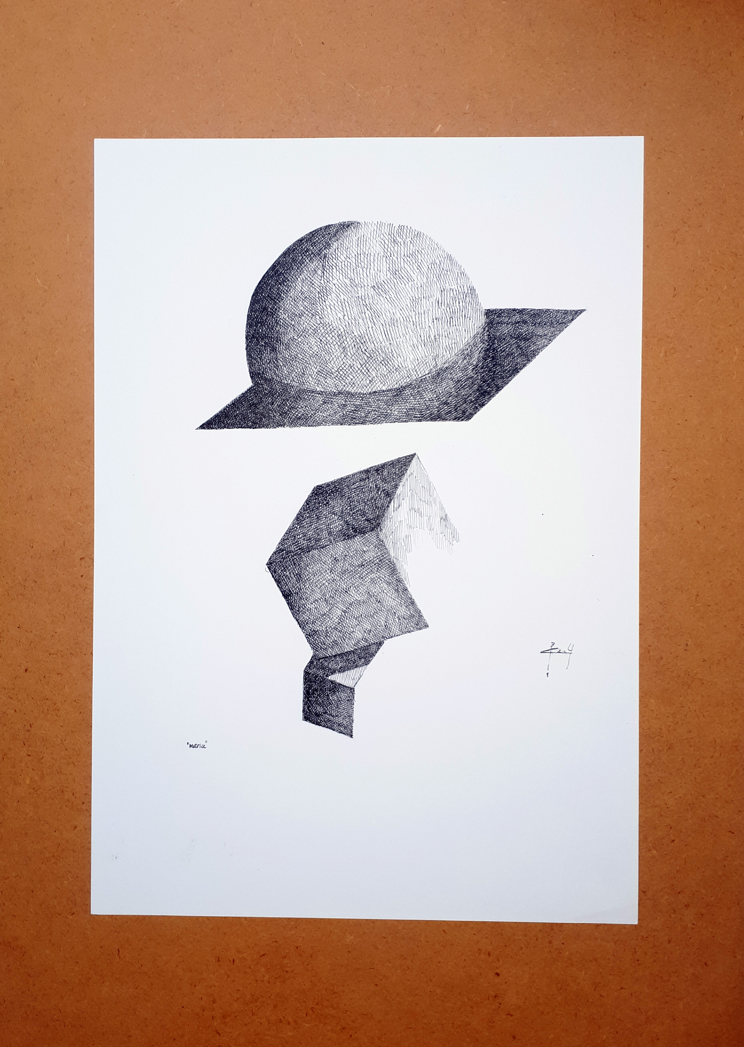 "matrix" Indian ink on paper