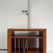 Vintage teak wood record player / audio cabinet