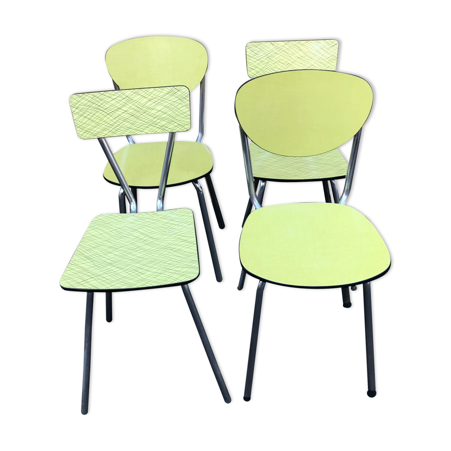 Yellow formica chairs