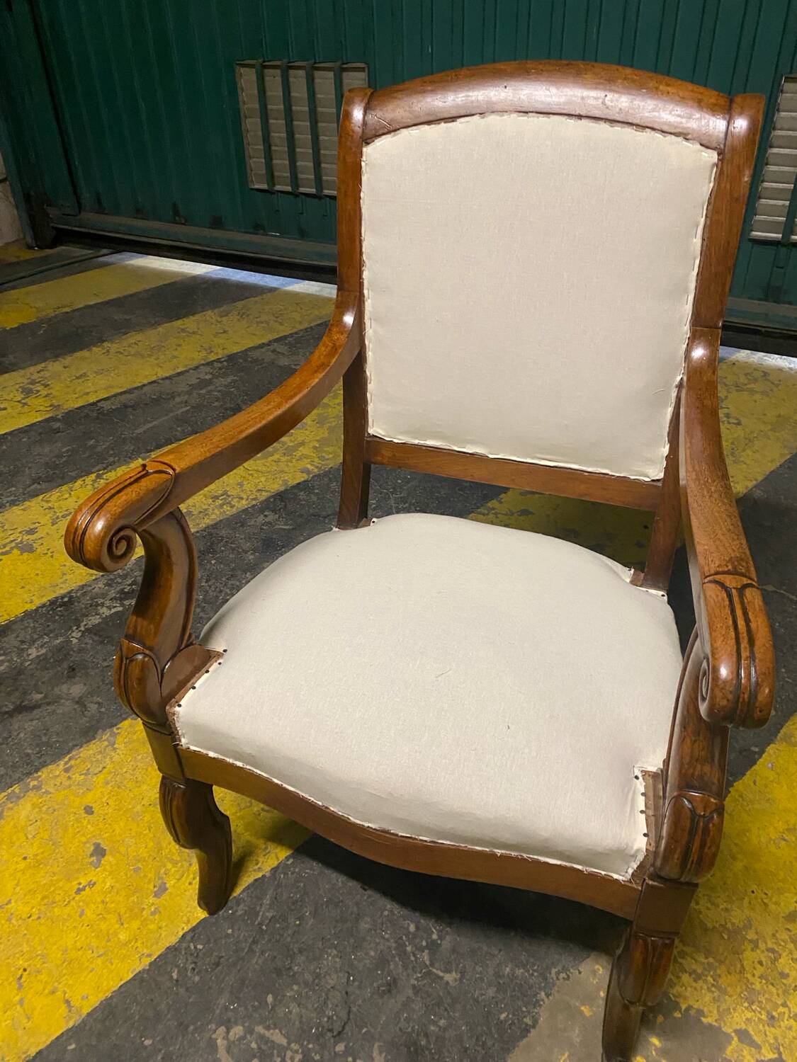 Restoration period armchair with crosses