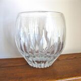 Vase coupe en cristal taillé