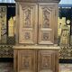 Two-body Renaissance carved oak sideboard
