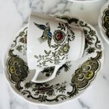 6 Ridgway Staffordshire Windsor teacups and saucers