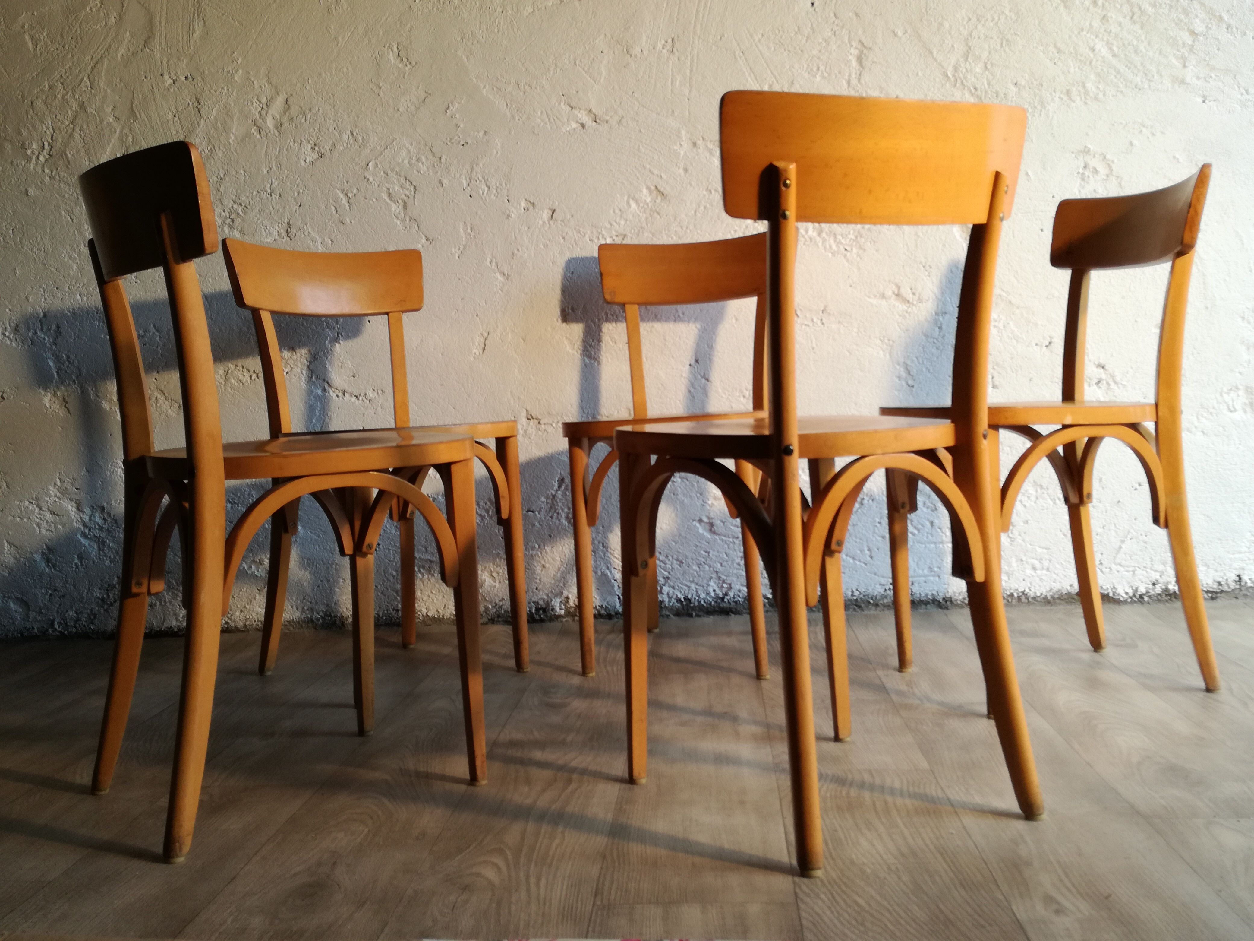 Série de 5 chaises bistrot Stella