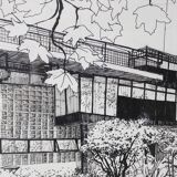 Drawing The glass house