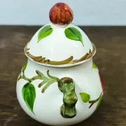 Vintage sugar bowl Villeroy & Boch "Ma Pomme" - Hand-painted - (V9)