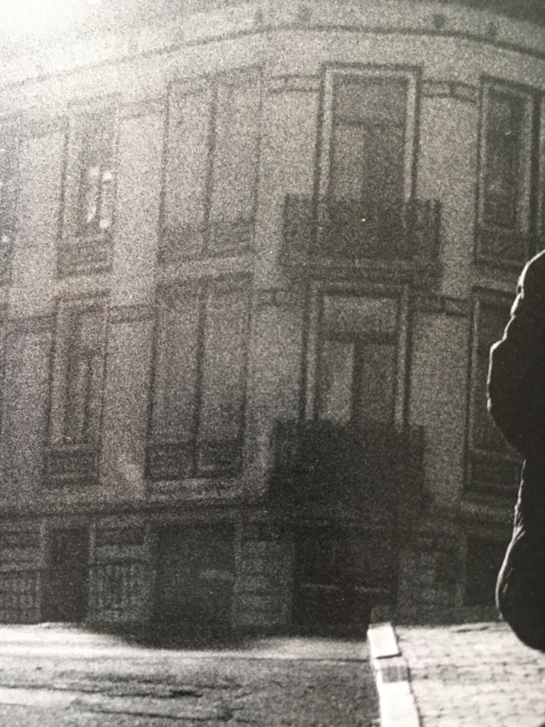 Original photo 90s, cobbled street man merchant