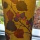 Daum Nancy's art nouveau-style vase with red brown with rosehip decoration