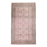 6x10 Rug For Living Room Soft Pink Turkish Vintage Rug, 181x314Cm