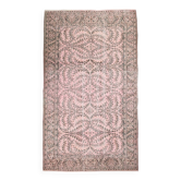 Tapis 6x10 pour salon, tapis Vintage turc rose tendre, 181x314Cm