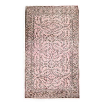 6x10 Rug For Living Room Soft Pink Turkish Vintage Rug, 181x314Cm