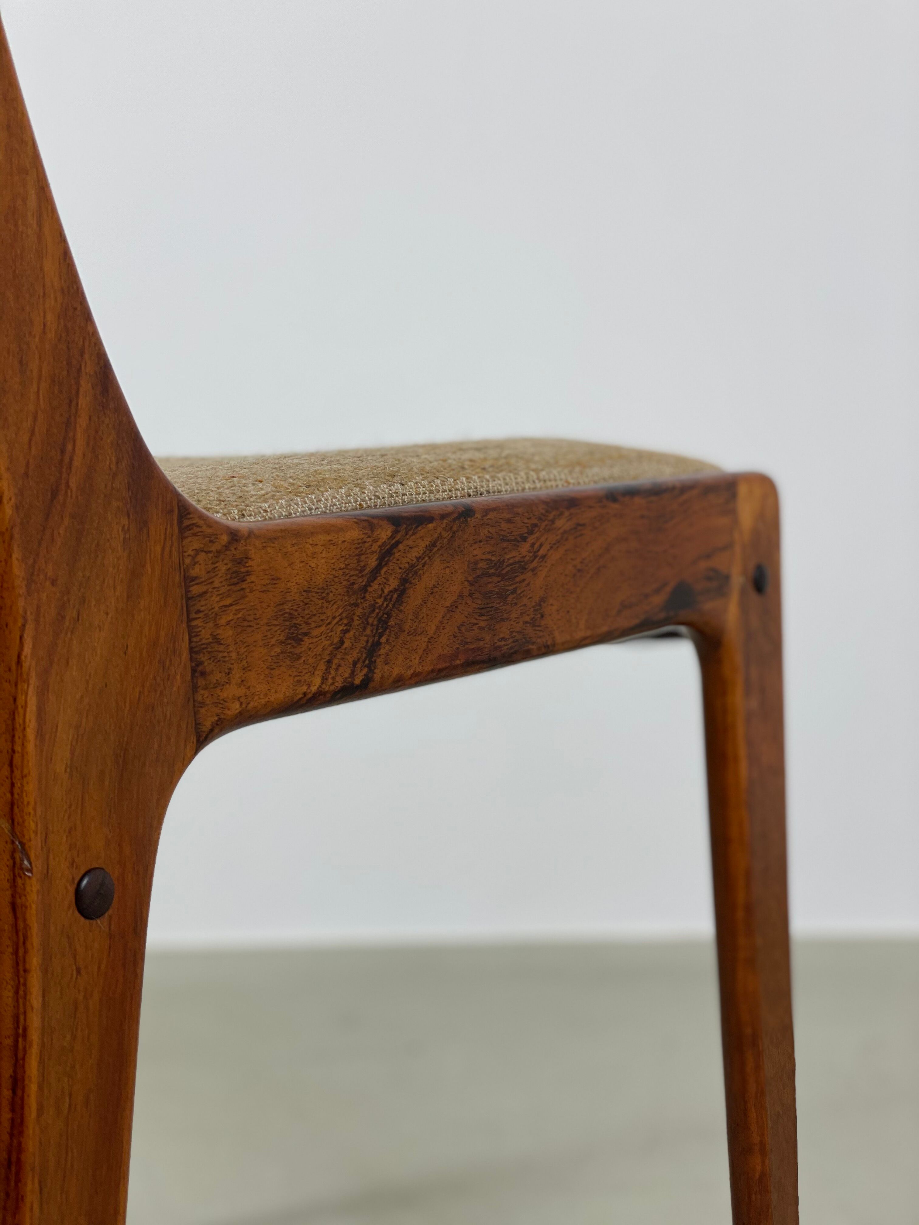 Rosewood dining chair by Johannes Andersen for Uldum Mobelfabrik 1960s