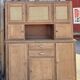 Large buffet with 2 bodies / oak and cane sideboard