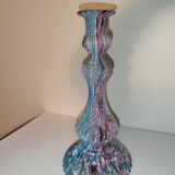 Clichy candle holder marbled blue rose white