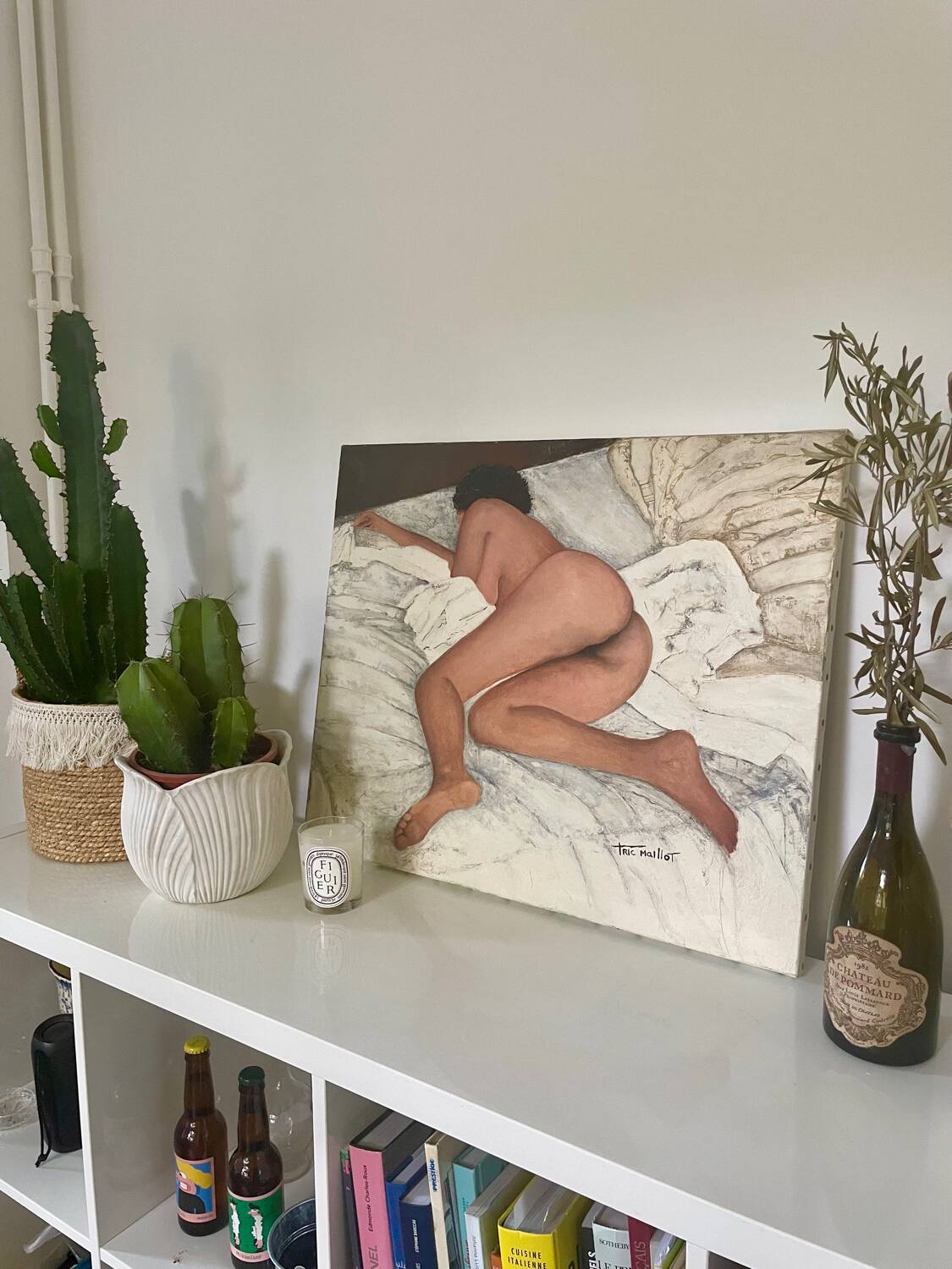 Nude woman oil painting