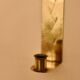A pair of Swedish brass wall sconces from the mid-century.