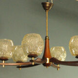 Danish six-armed chandelier from the first half of the nineteenth century of the twentieth century