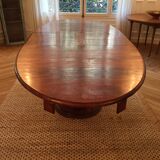 Old oval table with extension