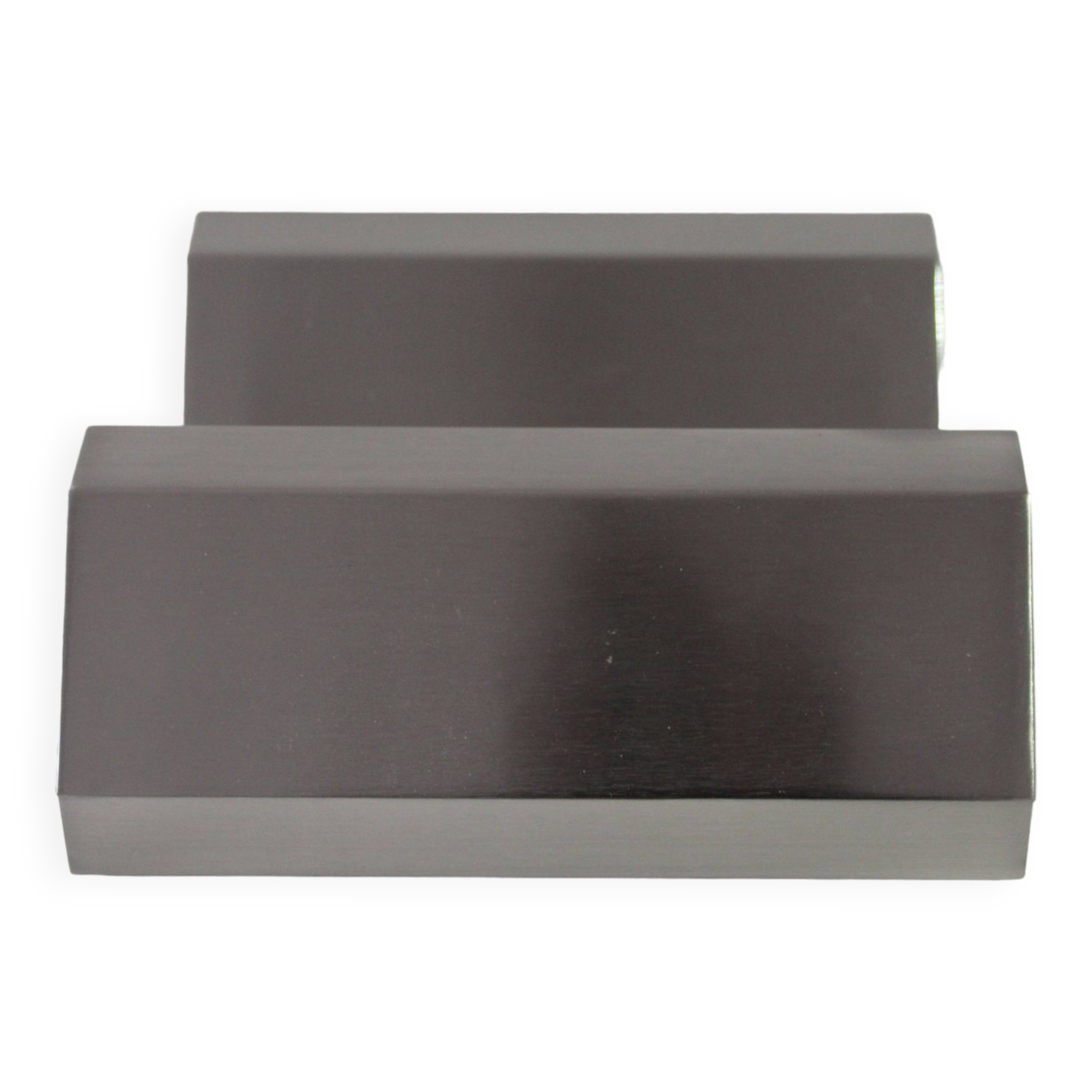 Pair of wall lights with adjustable shutters in brushed aluminum