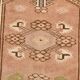 4x7 Cream & Brown Turkish Vintage Rug 120x211Cm SK 22198