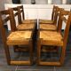 Suite of 6 sled chairs from the house revival 1970s