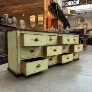 Workshop furniture from the early 20th century.