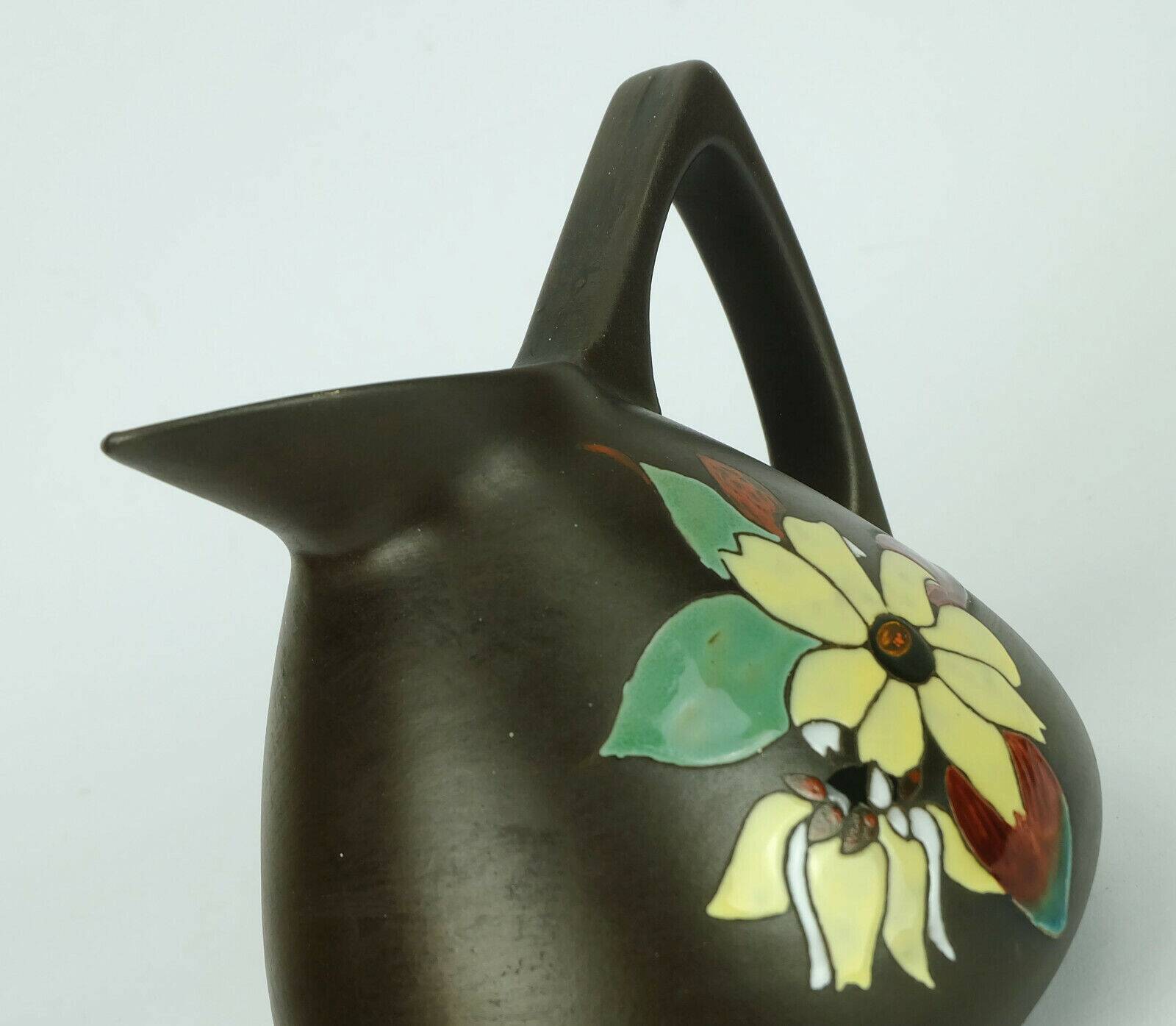 mid century 1950s marei keramik VASE with floral decor model 48 19