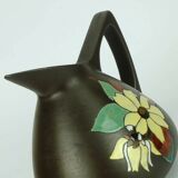 Vase Marei Keramik à décor floral, années 1950