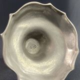 Louis XIV style pewter candlestick with twisted decoration