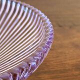 The lilac molded glass compote bowl.