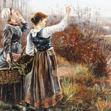 Huile sur panneau, XIXème siècle