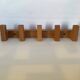 Wooden scandinavian wall coat rack