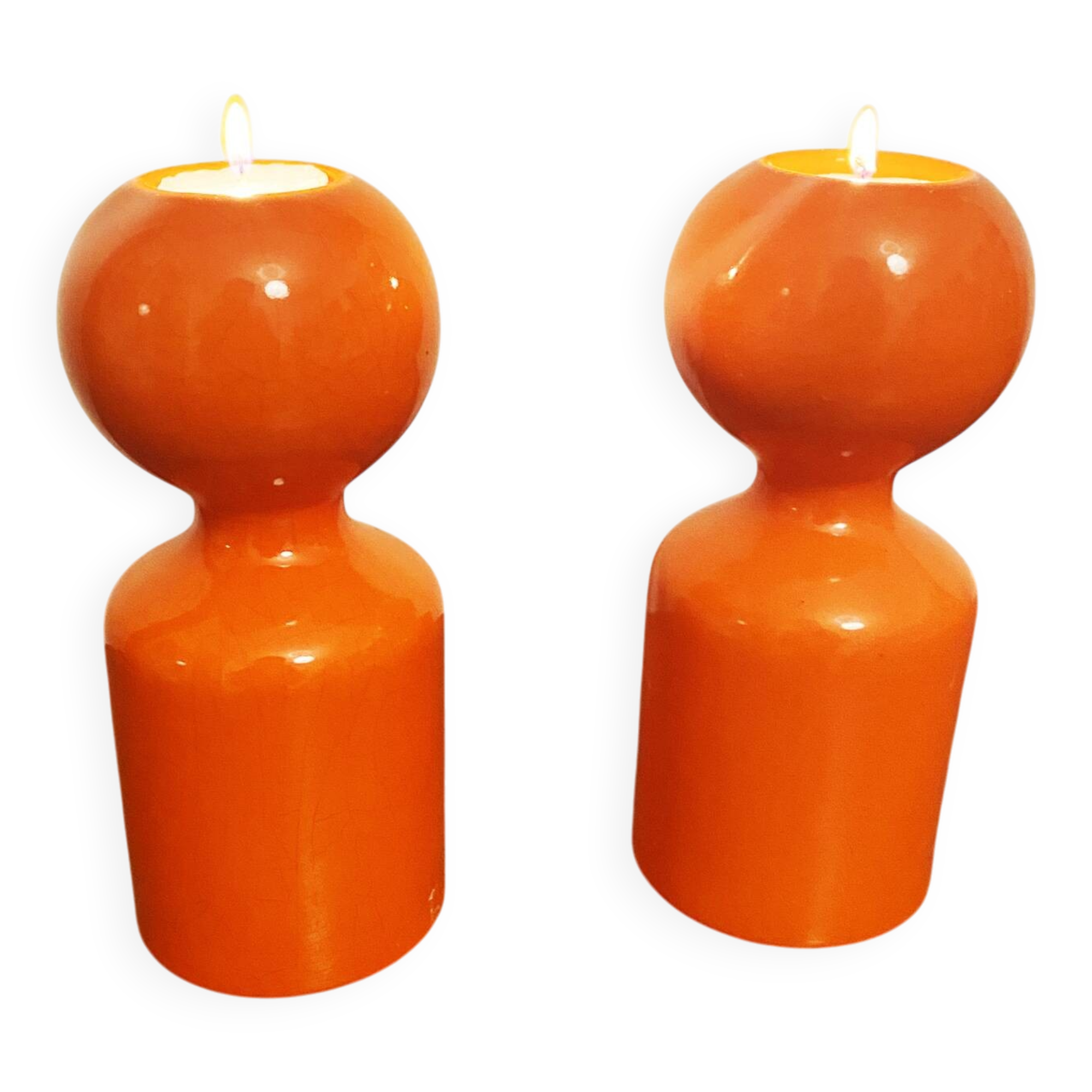 Pair of Liisi Beckmann Candlesticks for Gabbianelli, 1960s