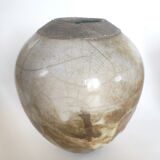 Signed Raku vase