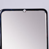Restored black art deco dressing mirror 1930s, made by vichr a spol