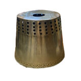 9 lampshades gilded metal