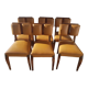 Set of six 1940s chairs