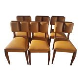 Set of six 1940s chairs