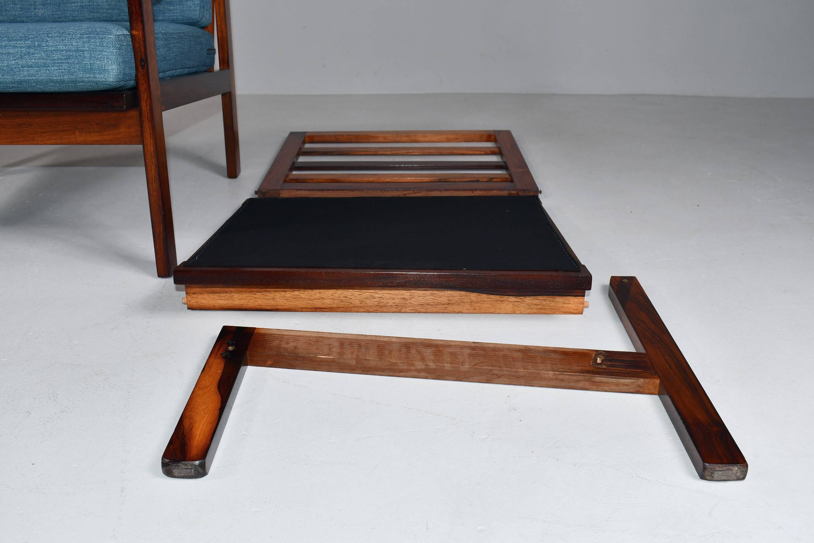 Fauteuil Capella par Illum Wikkelso pour Niels Eilersen. 1959.