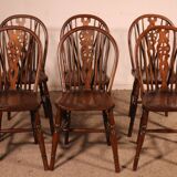 Set Of 6 Windsor Wheelback Chairs