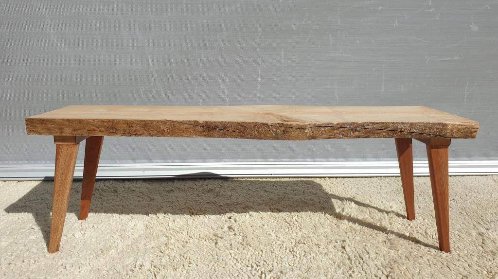 Raw design coffee table with compass legs