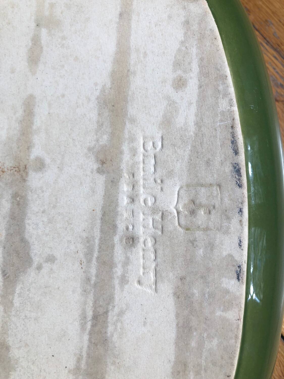 Cocotte verte vintage Émile henry
