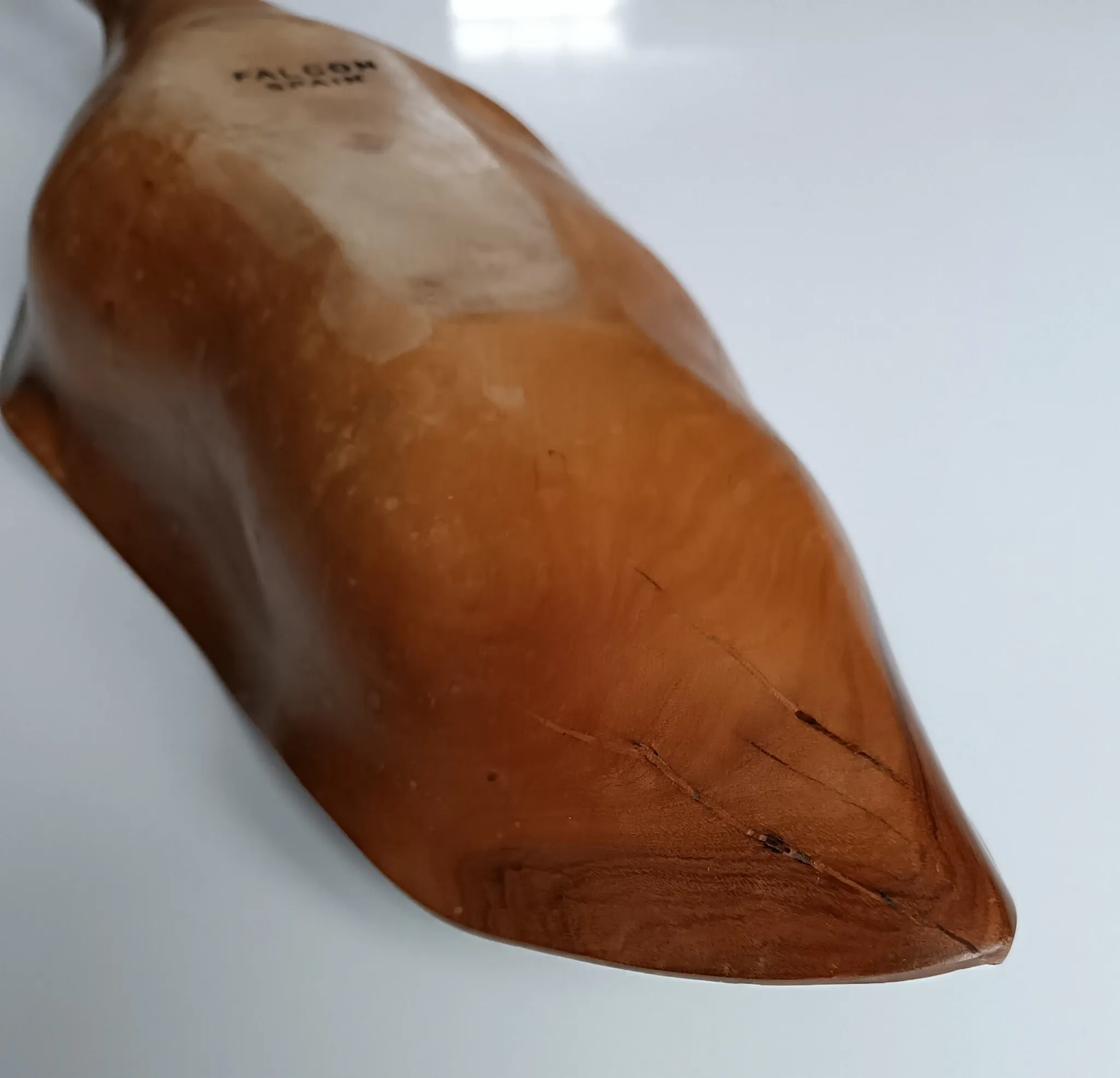 Falcon olive wood fruit bowl spain 1960